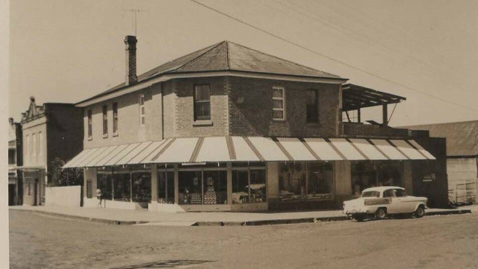 The store in the early 1960's with the sun room being constructed at the rear.