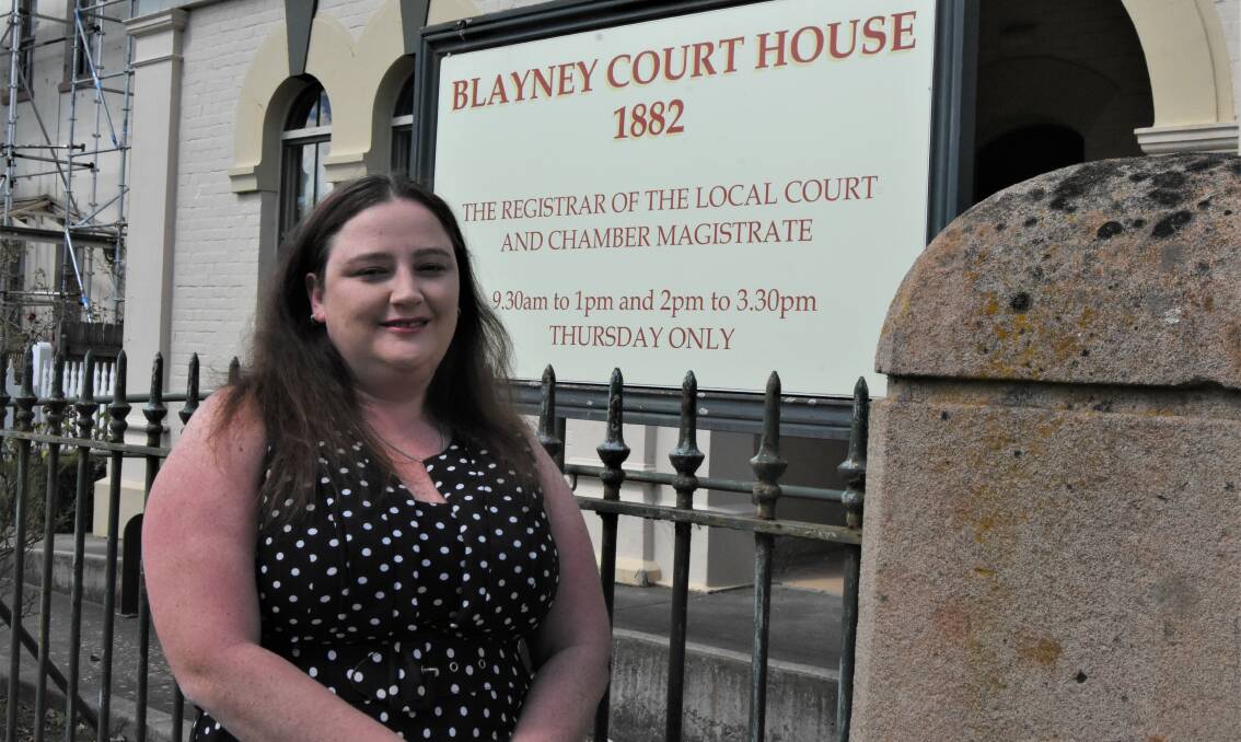 NEW PRACTICE: Rebecca Scott is now operating her own legal practice in her home town of Blayney. Photo: Mark Logan.