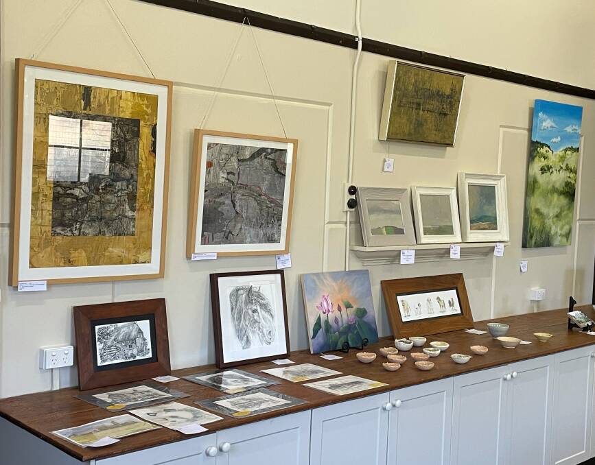 GREAT DISPLAY: Some of the works on display by the Millthorpe Creative Arts Group.