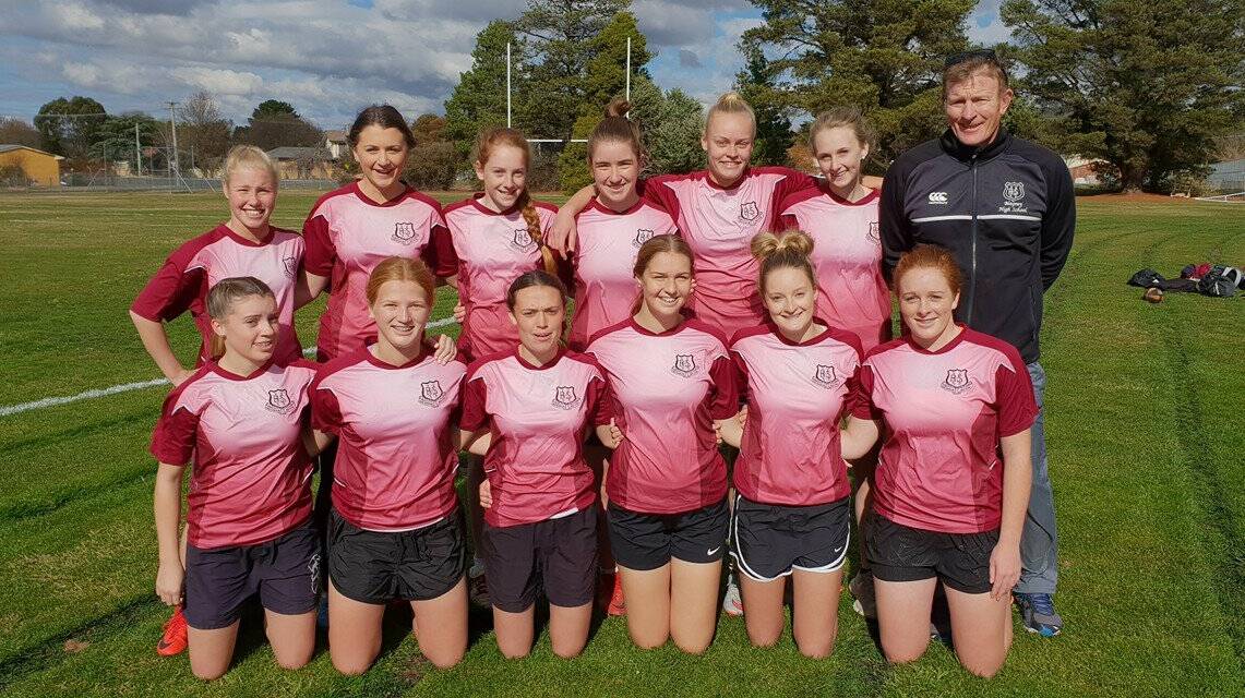 TOP EFFORT: After finishing the WSSA rounds in 2nd place the Blayney Girls Opens Touch Football side made it through to the CHS State round of 16 knockout. It was the Matraville side however that got the win in the end.