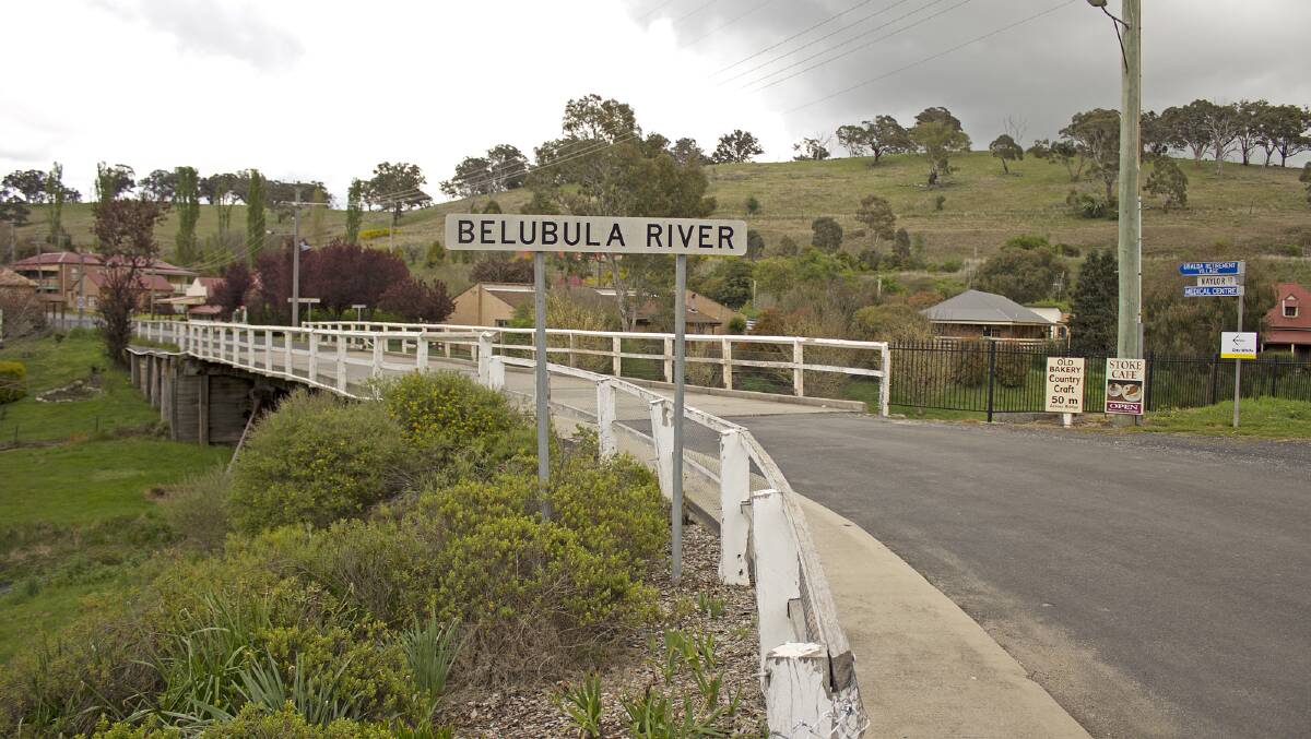 The bridge across the Belubula River in Carcoar is the only major timber bridge left in Blayney Shire. It's not scheduled to be replaced. FILE PHOTO.