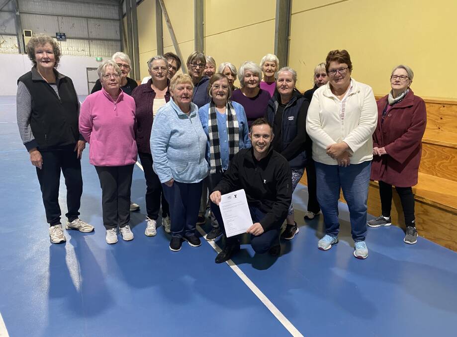 Fit for life: YMCA NSW area manager Shane Simmons with the Healthy Life 4 Life group in Blayney. The YMCA was rated as a positive for Blayney. Photo: Contributed.