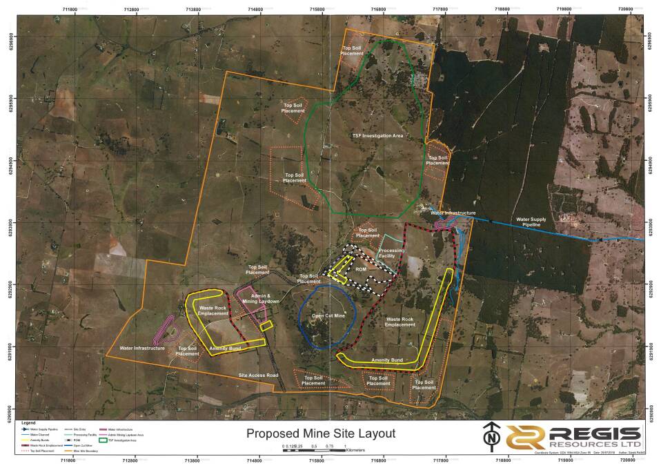 Proposed Mine Site Layout