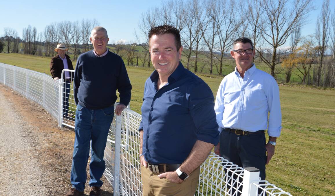 Upgrades on the way: Grant Baker, Phil Nankivell, Paul Toole and Allan Ewin at the Blayney showground. Photo: Contributed.