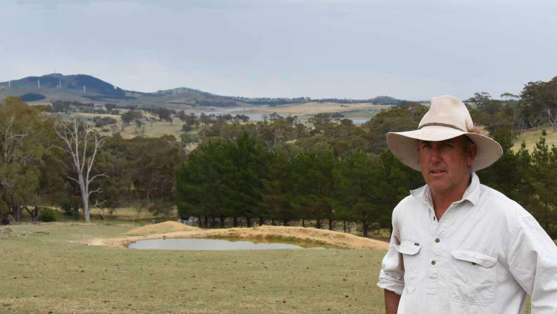 David Price with Carcoar Dam in the background.