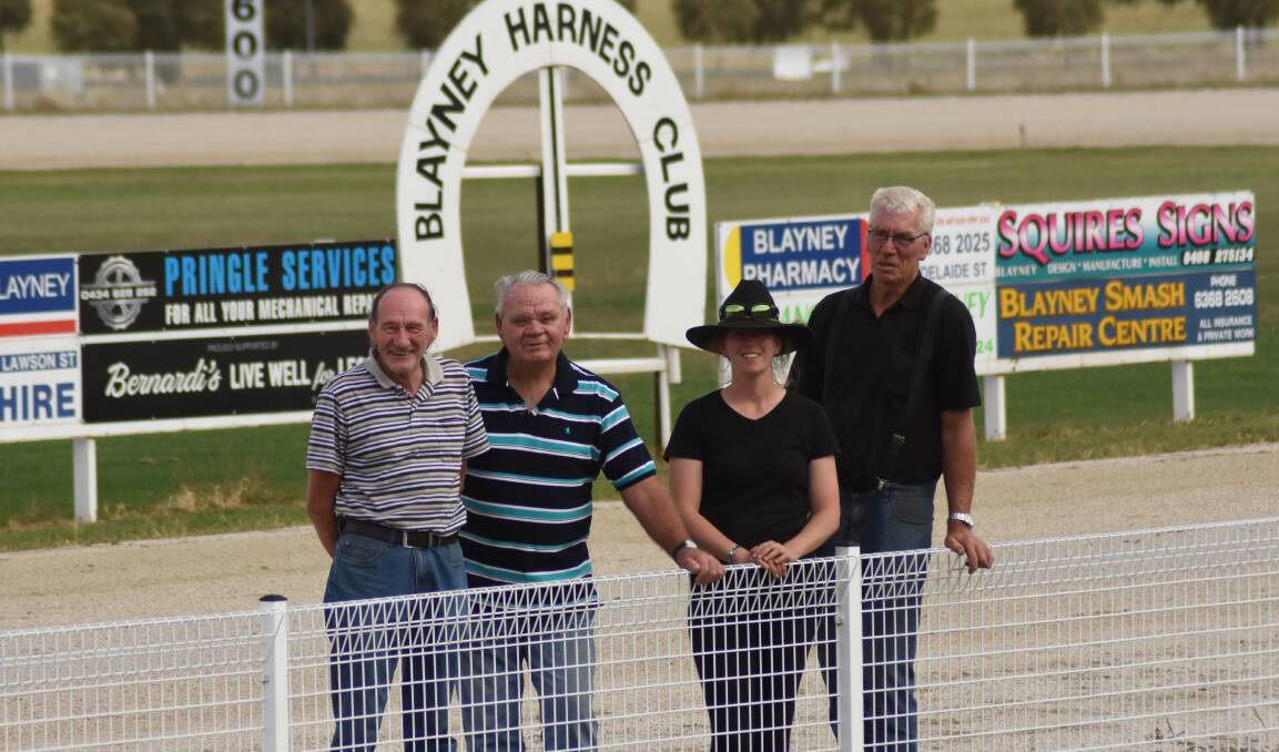 Back to the future: Trevor Jones, Max Kingham, Alicia Bourke and Phil Bourke are  bringing harness racing back to the Blayney Show. 