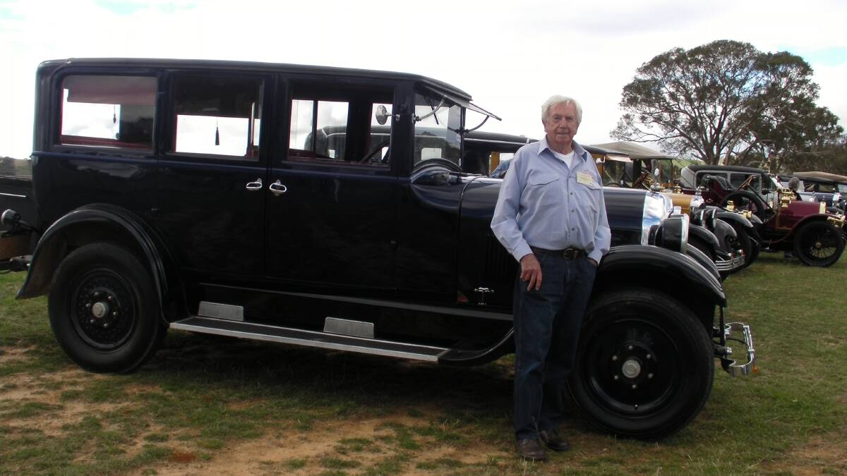 CLASSIC: George Tait will be bringing his Studebaker to the Lyndhurst Golf Club on Sunday.