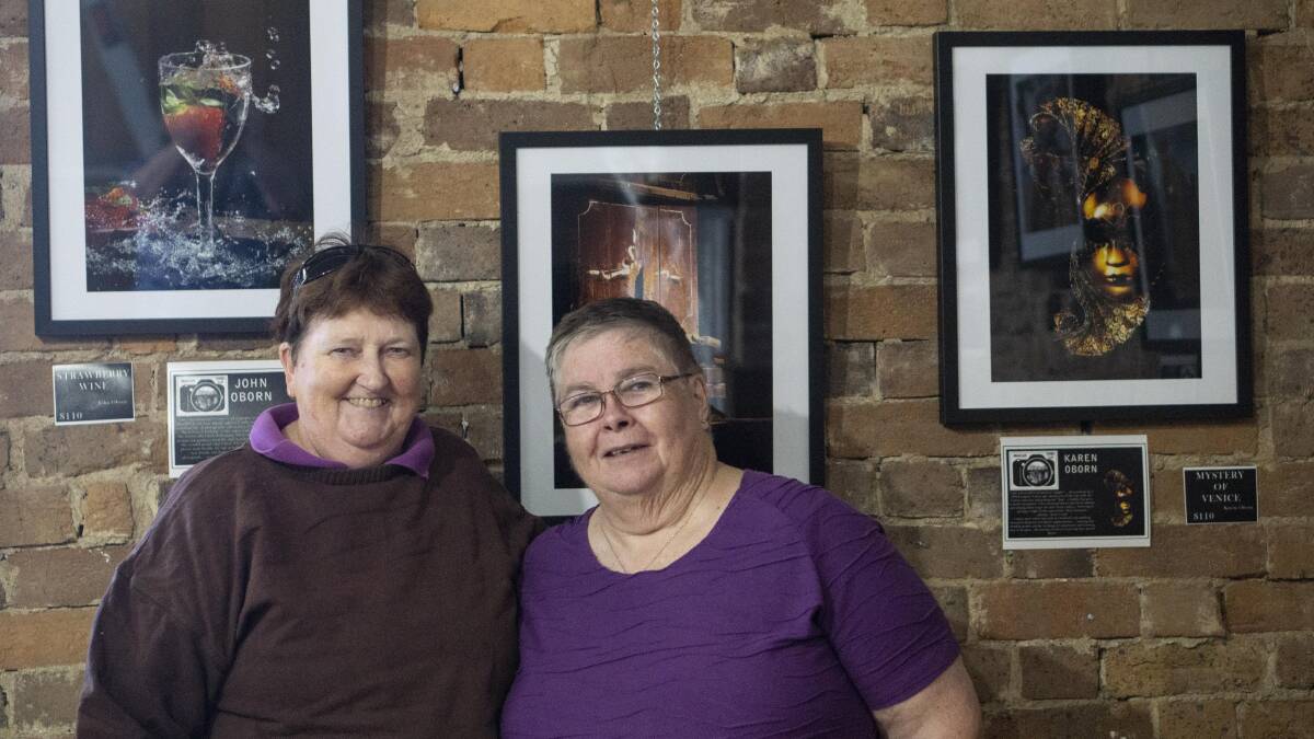 TOP DISPLAY: Members of the Newbridge Camera Club Carmel Scanlan and Karen Oborn checking out the exhibition.