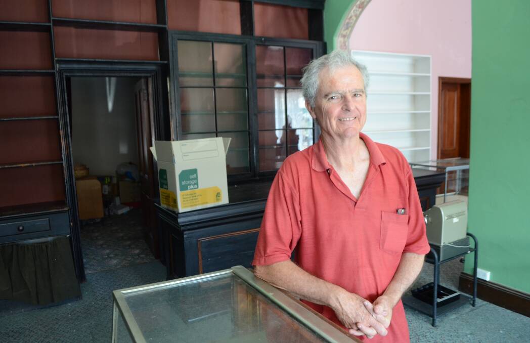 Bright future: Owner of the Terraces James Moule in the vacant shopfront that will be used for special exhibitions. Photos: Mark Logan.