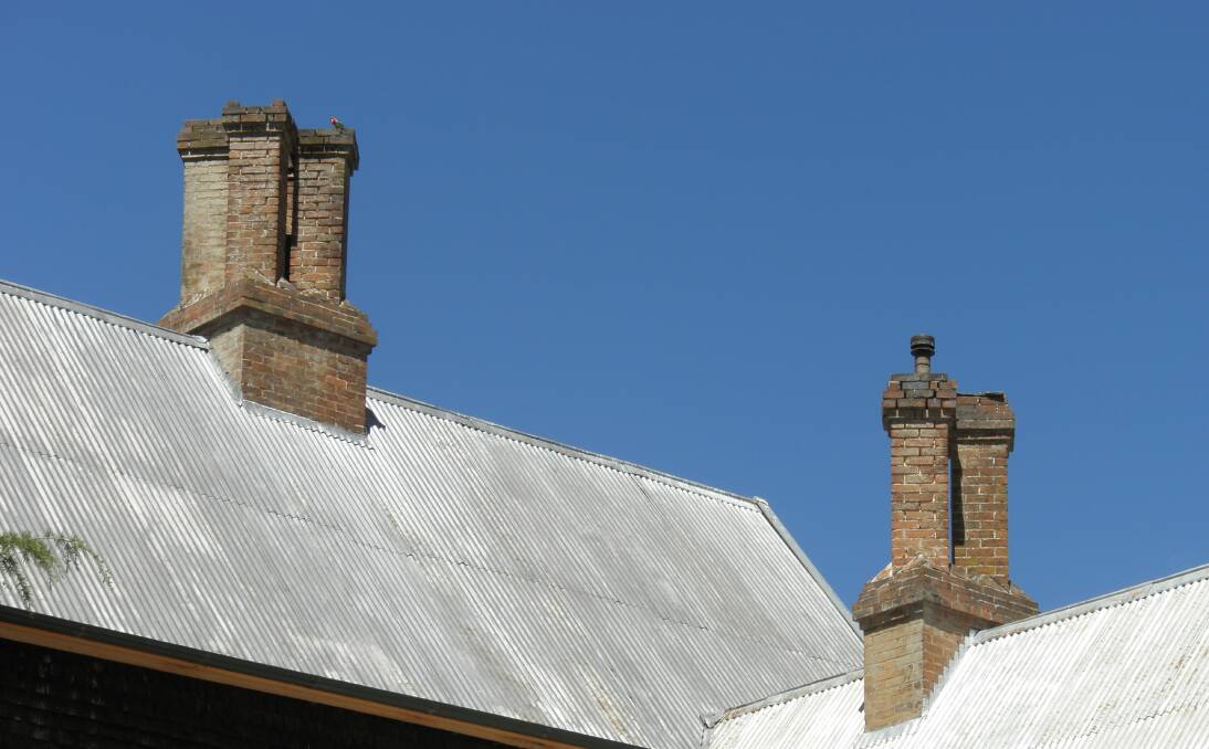 Unique design: The chimneys at Carcoar Hospital Museum are showing signs of deterioration.