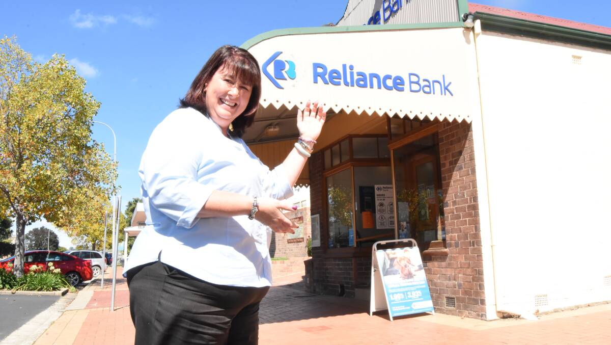 CASHING IN: Reliance Bank's Narelle Vickery looks forward to helping former NAB and CBA bankers move to the member owned bank. Photo: Mark Logan.