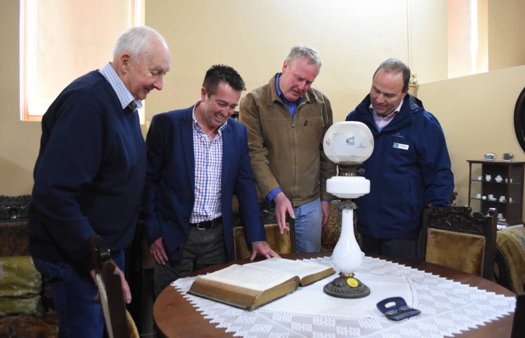 Search engine: Peter Whiley, Paul Toole, Bruce Reynolds and Grant Baker at the Golden Memories Museum. Photo: Mark Logan.