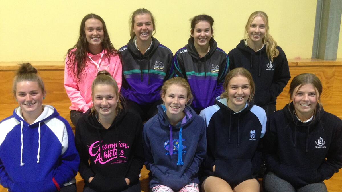 Gosford bound: Back Row (L-R) Abby Stammers, Sharna Kinghorne, Leah Narducci, Chelsea Hamer, Front Row (L-R) Chelsea Oldham, Olivia Hewitt, Maddy Henry, Taylor Hobby, Mardy Townsend. Photo: Contributed.
