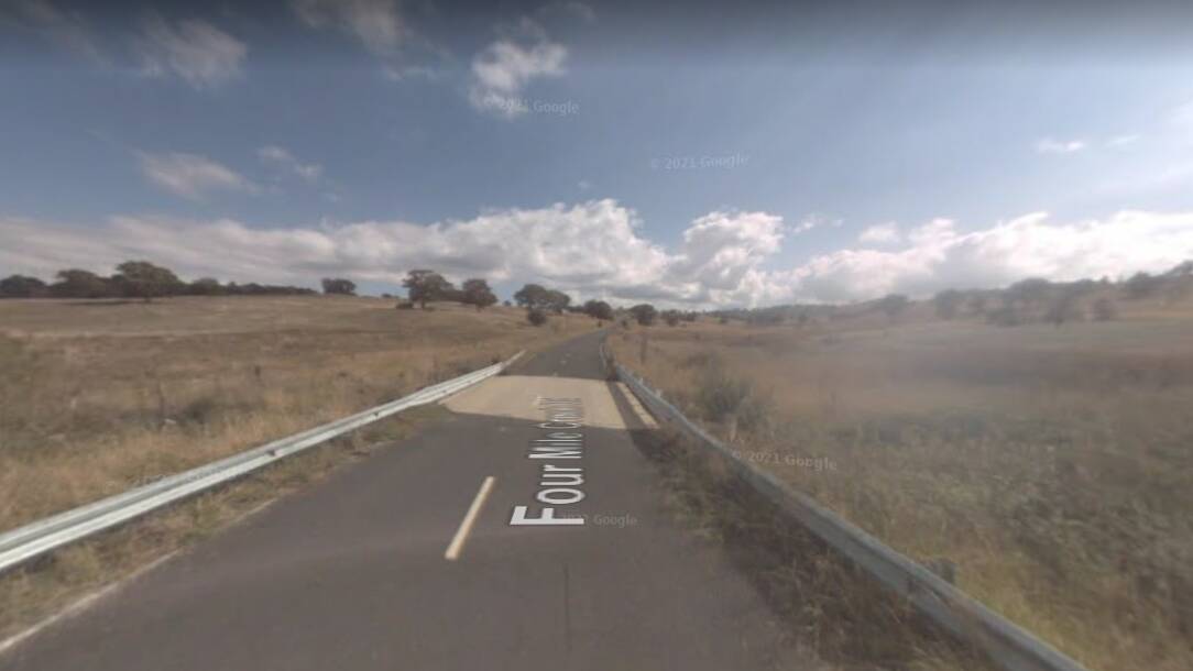 A 2008 Google Street View of the bridge over Swallow Creek.