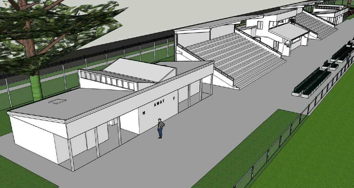 New facilities planned include separate home and away men's and women's change rooms.
