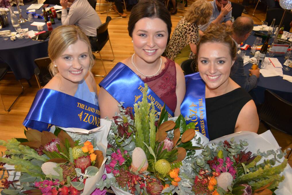 Top three: Eugowra Showgirl Caitlin Herbert, Wellington Showgirl Geena Purcell and Forbes Showgirl Grace Allen will represent Zone 6 at Sydney Royal Show. Image: The Land.