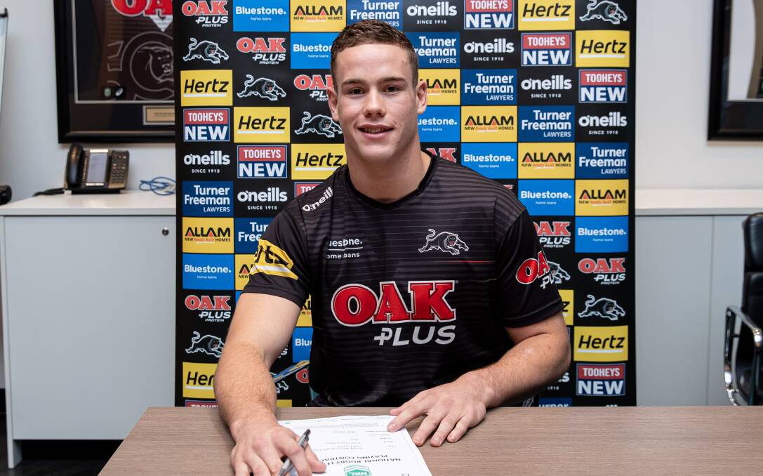 STAYING PUT: Liam Henry has signed a two-year contract extension with the Penrith Panthers. Photo: PENRITH PANTHERS