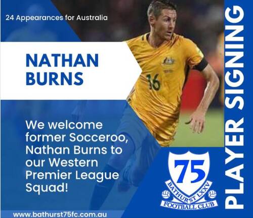 Burns returns: Bathurst '75 signs former Socceroos striker