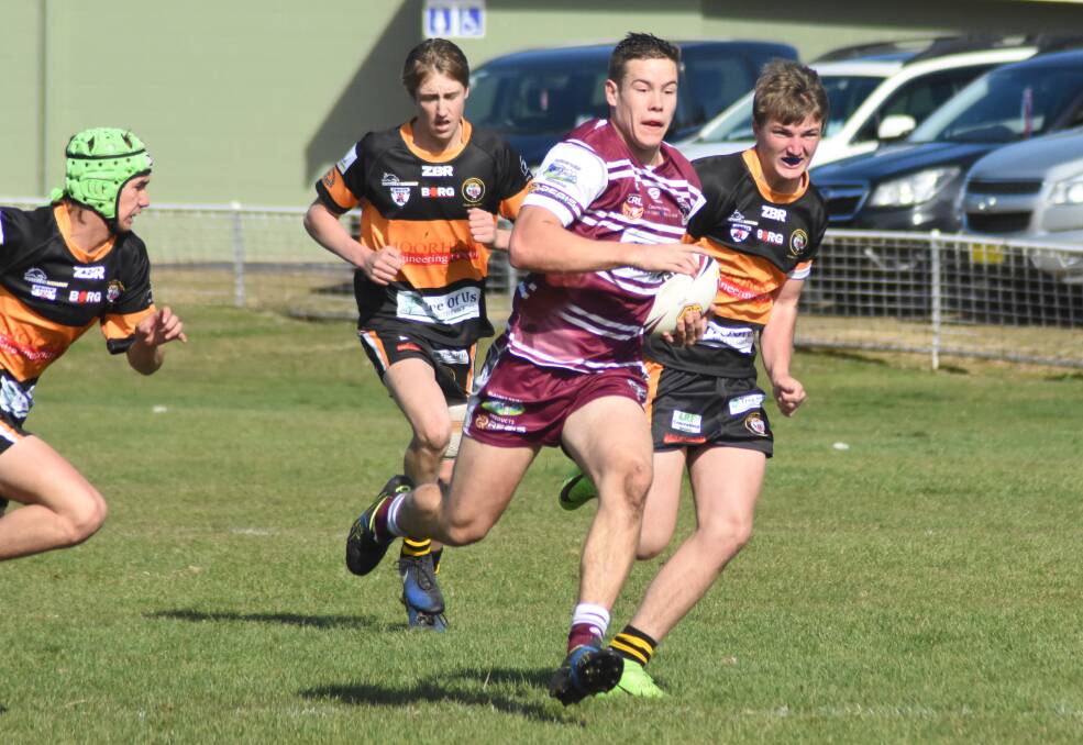 STEPPING UP: Since Liam Henry starred for the under 18 Bears he's gone on to play Jersey Flegg and NSW Cup for Penrith. Photo: MARK LOGAN
