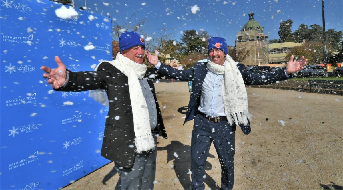 Bathurst Winter Festival: Mayor Bobby Bourke and MP Paul Toole launch the festival.