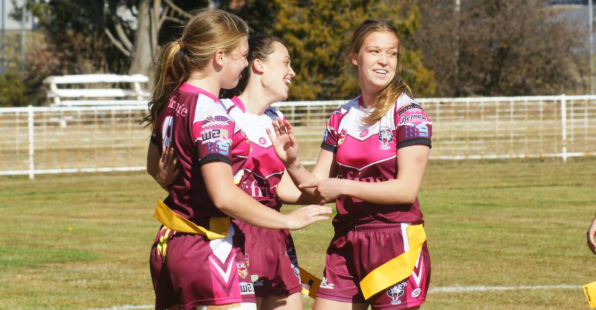 Ladies Day: Sophie Stammers (right) will celebrate her 100th game.