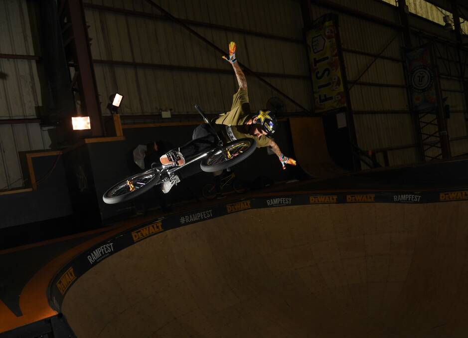 BMX rider Logan Martin in action. Picture: James Ross, AAP Image