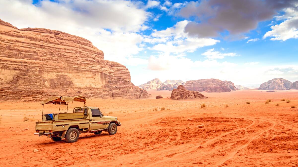 The desert landscape of Wadi Rum, where shooting was done for Star Wars, Prometheus, the up-coming sci-fi classic Dune and Will Smith's recent Aladdin remake. Picture: Shutterstock
