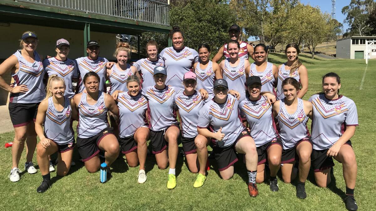 MAKING HISTORY: Five Rams players and a host of Jillaroos, including Parkes' Talesha Quinn, will run out for Southern at Mudgee on Saturday. Photo: CRL
