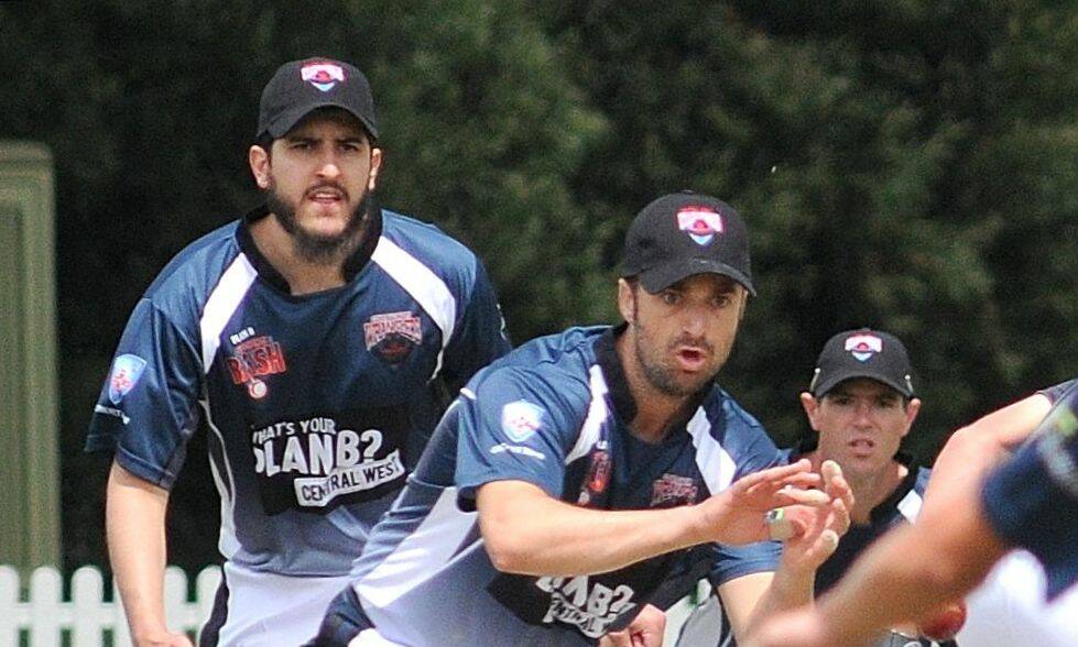 THRILLED: Jameel Qureshi, pictured left alongside former teammate Richie Venner, is over the moon after hearing news of the Plan B Regional Bash finals being moved back to the SCG. 