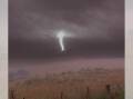 This bolt of lightning near Blayney was part of a wild night of weather across the region. Picture by Brad Hodge Photography