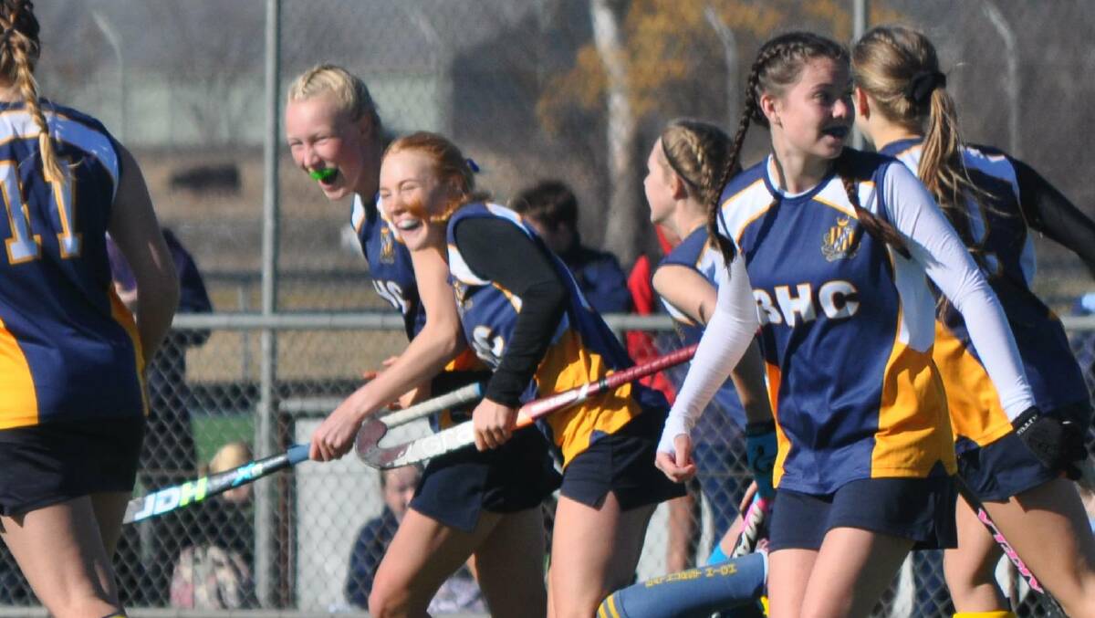 REMEMBER THIS?: Sophie McCauley produced one of the moments of last year's Astley Cup, helping her BHS hockey side to a remarkable win over Dubbo. Photo: NICK McGRATH