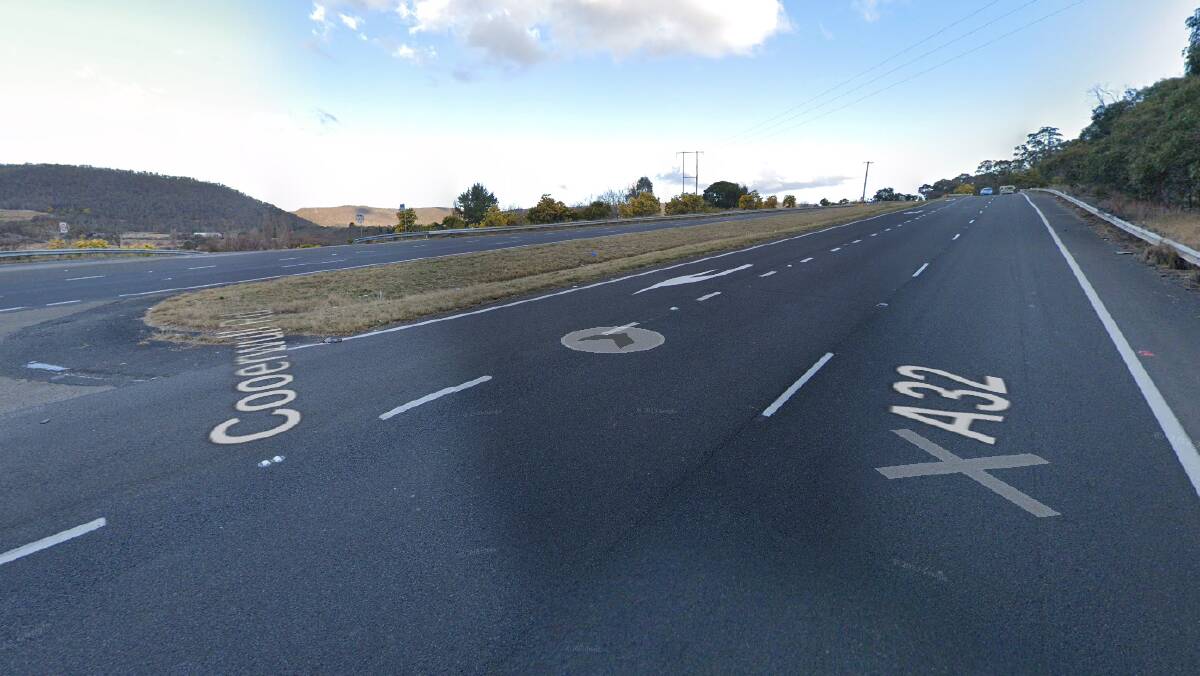 The section of the Great Western Highway impacted by a truck crash. Picture Google