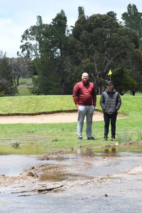 The Wentworth course has been impacted by rain. Photo: CARLA FREEDMAN
