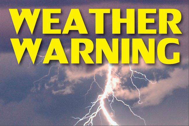 Severe thunderstorm warning for Blayney and the Central Tablelands