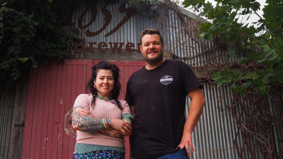 GARDEN OF SOUND: Beekeepers Inn manager Queenie Green and owner Mark Lockwood. Photo: SAM BOLT