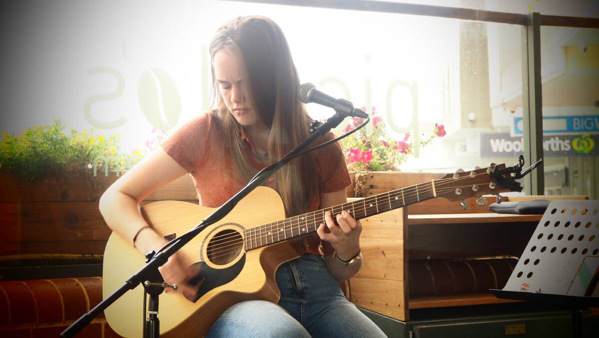 RIGHT NOTE: Belle Whitwell performing at Piccolo's. Photo: SAM BOLT