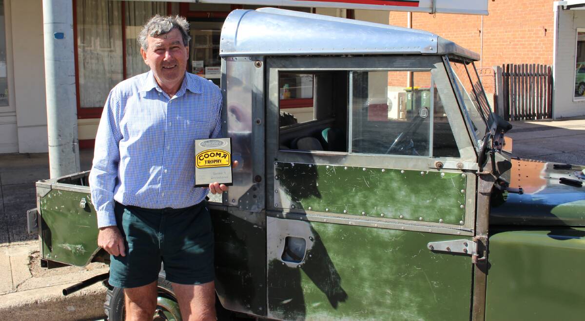 Roger Eppleston with his 1955 original condition Land Rover. Photo: MAX STAINKAMPH. 