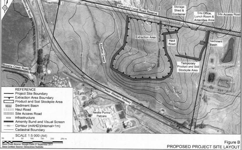 The site map from the proposal. 