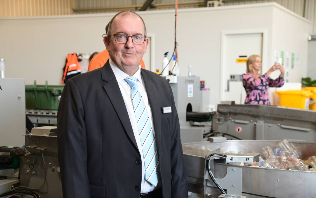 CEO of Wangarang Industries, Kevin McGuire said a plan was in the works to enable towns outside of Orange to benefit from the new bulk Return and Earn facility. Picture by Carla Freedman