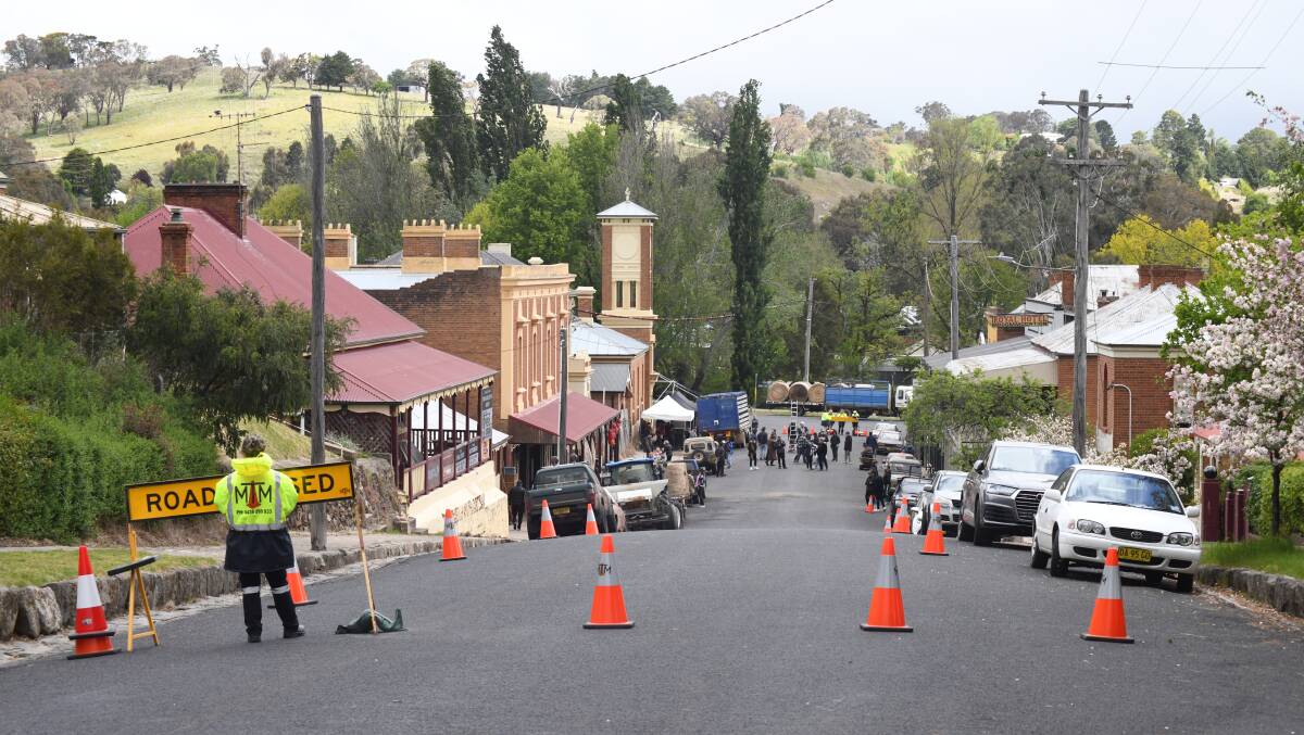 Carcoar CBD was shut down when Rebel Wilson filmed her upcoming movie in the town. Picture by Carla Freedman