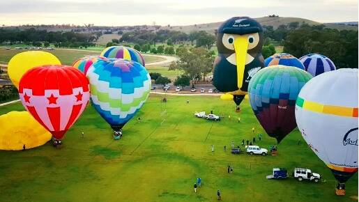 A brilliant sunrise and sunset experience - The Canowindra International Balloon Challenge. Picture supplied.