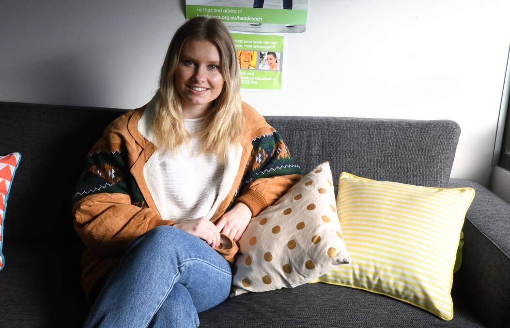 HEALTH JOURNEY: Emma Pryse Jones uses her experience with PTSD and an eating disorder as motivation to forge a path in the health industry. Photo: JUDE KEOGH