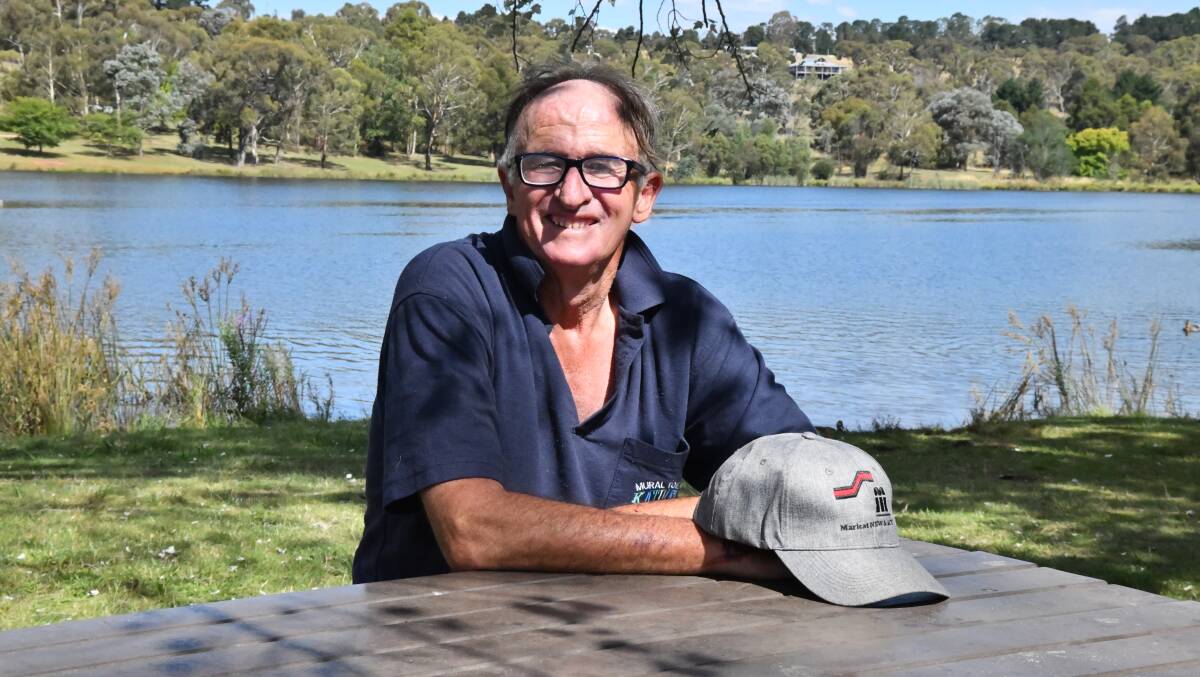 Carcoar Dam Sailing Club's newest member Dave Roberts at Lake Canobolas. Picture by Carla Freedman 