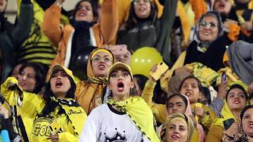 Iranian women will soon be barred from attending soccer matches again, according to media reports. (EPA PHOTO)