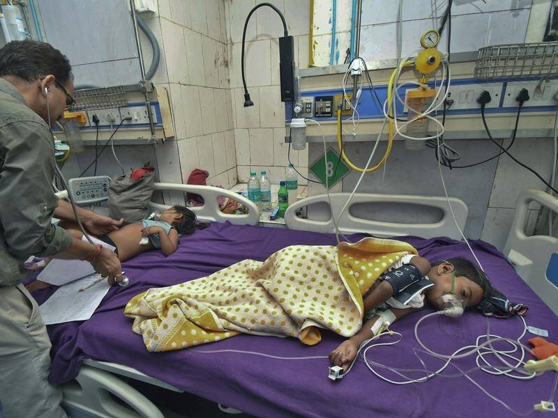 The death toll from an outbreak of encephalitis in eastern India has risen, authorities say.