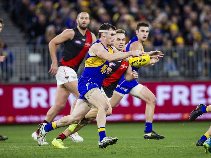 Luke Shuey's West Coast easily accounted for Essendon in the AFL.