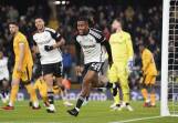 Alex Iwobi opened the scoring for Fulham in their thrilling, and controversial, 3-2 win over Wolves. (AP PHOTO)