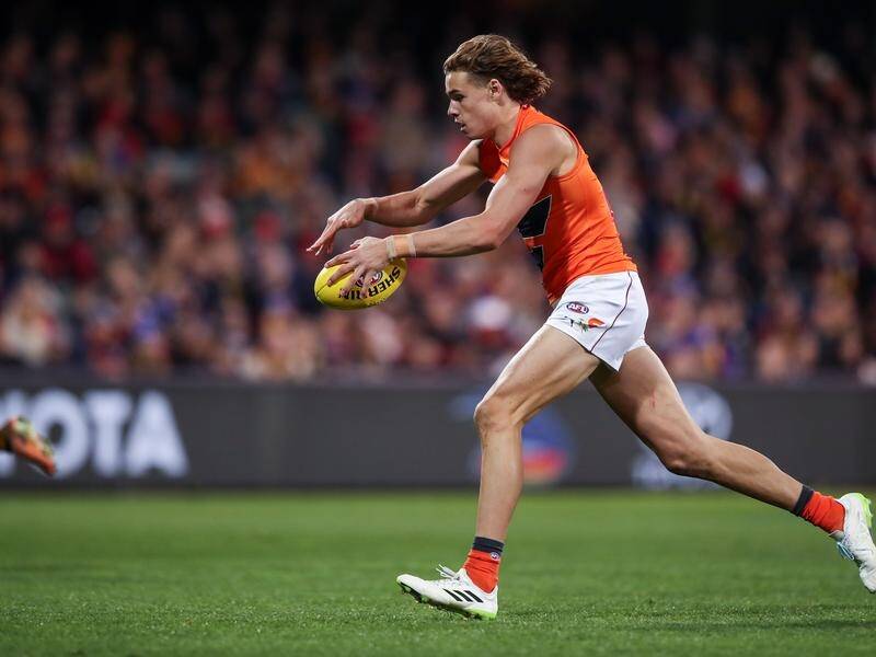 Aaron Cadman is hoping more AFL games will come his way in 2024 after a promising debut season. (Matt Turner/AAP PHOTOS)