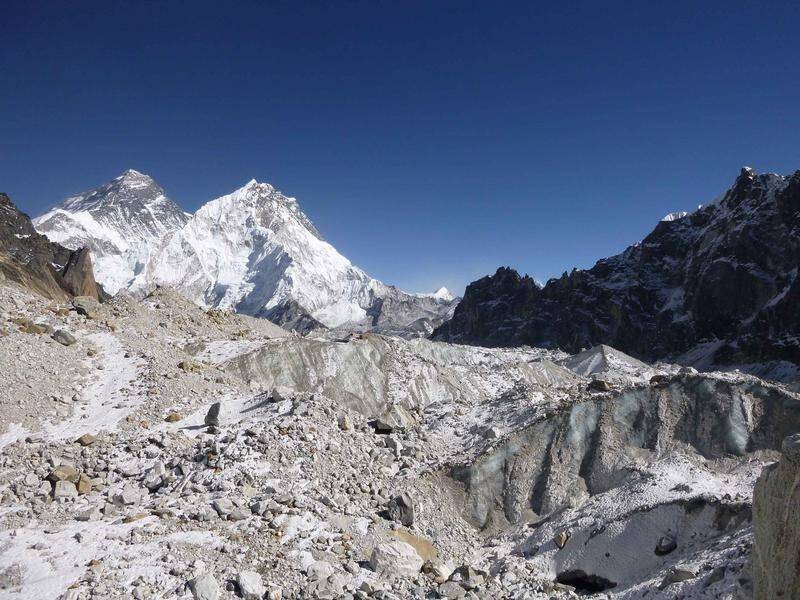Glaciers on the Himalayas are now melting about twice as fast as they used to.