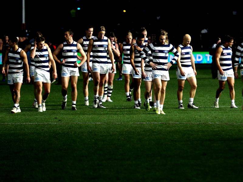 Leaders Geelong crashed to defeat to Port Adelaide - their second defeat of the season.